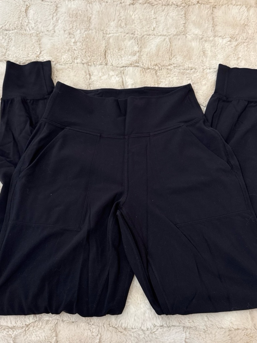 lululemon athletica Black Track Joggers with High Waist